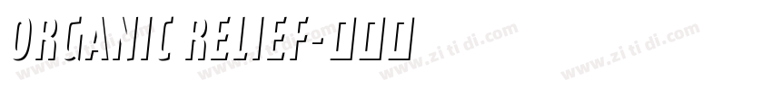Organic Relief字体转换